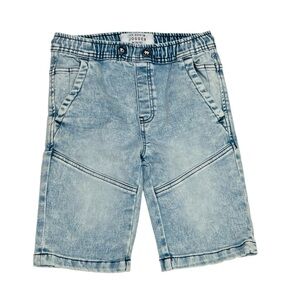 Light Blue Denim Jogger Shorts